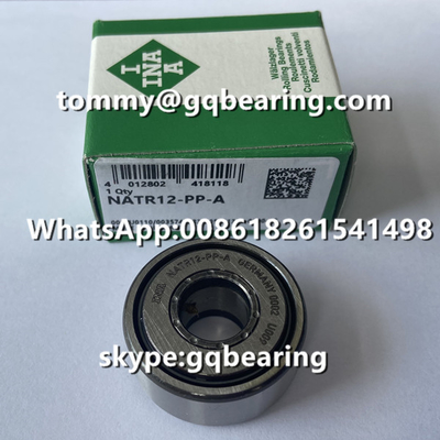জোয়াল টাইপ Gcr15 রোলার ট্র্যাক বিয়ারিংস NATR12-PP-A 12mm Bore সঙ্গে