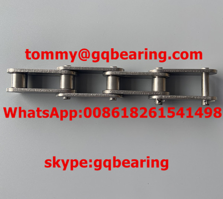 50.8mm SUS316 C2080H ডাবল পিচ কনভেয়র চেইন অ্যান্টি-কোরোশন স্টেইনলেস স্টীল চেইন
