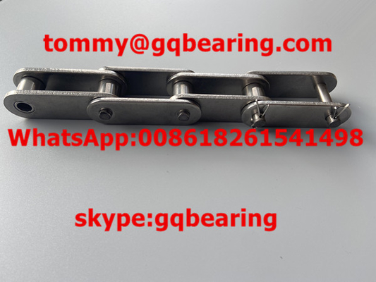 50.8mm SUS316 C2080H ডাবল পিচ কনভেয়র চেইন অ্যান্টি-কোরোশন স্টেইনলেস স্টীল চেইন